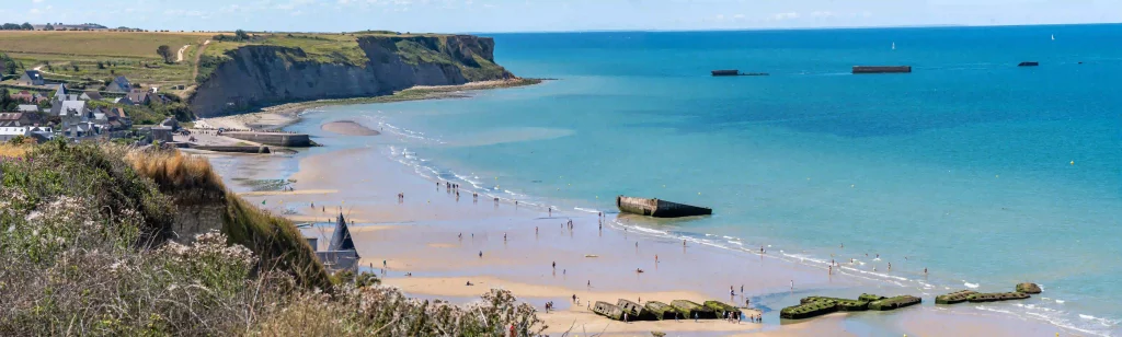 Plages de sable fin en Normandie.