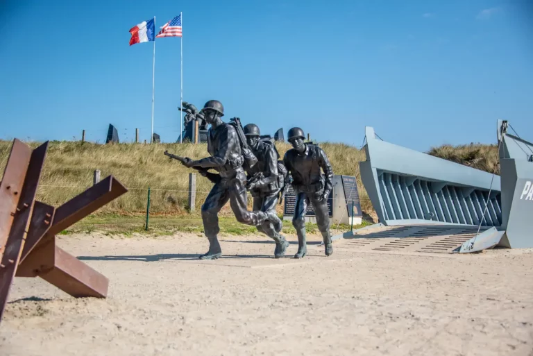 Plage d’Utah Beach en Normandie, lieu historique du Débarquement