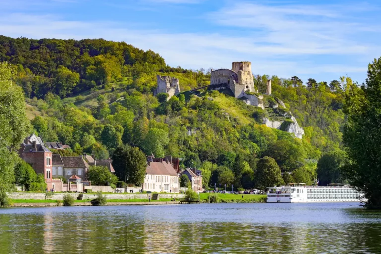 Château Gaillard dominant la Seine en Normandie