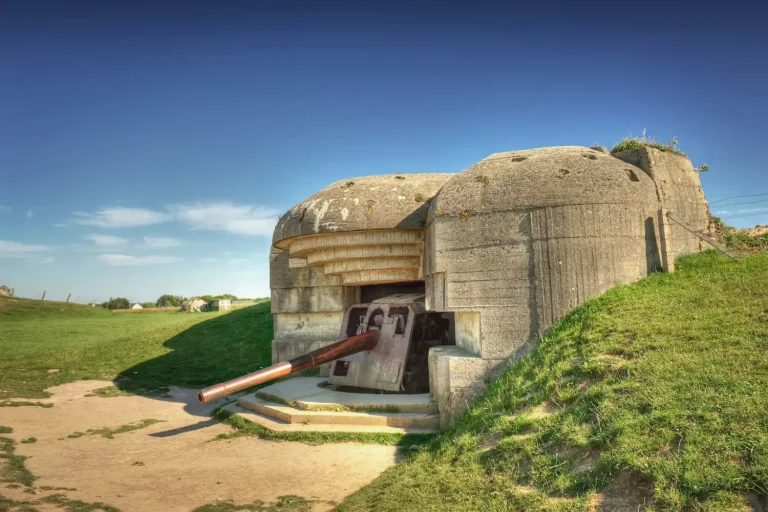 Plage du Débarquement près de Caen en Normandie